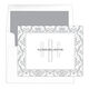 Damask Border Monogram Folded Note Cards Image 8 of 10